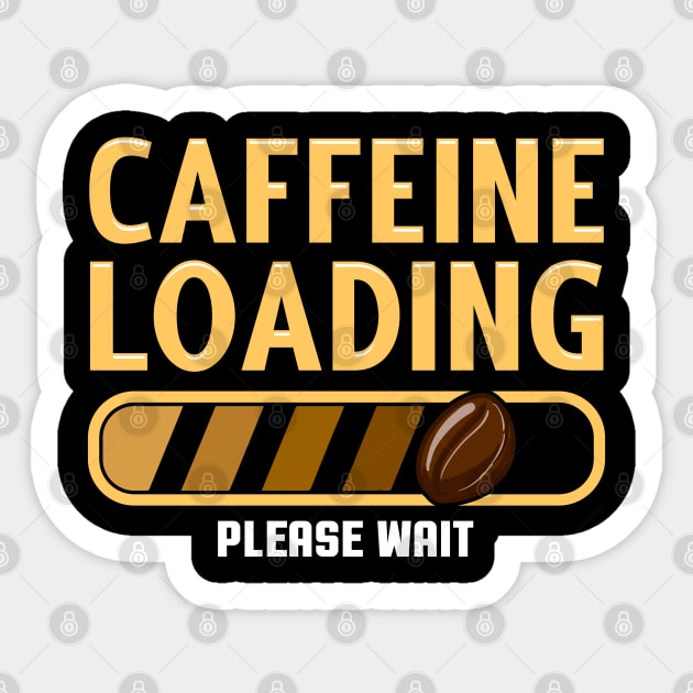 Caffeine Loading Coffee Sticker by E